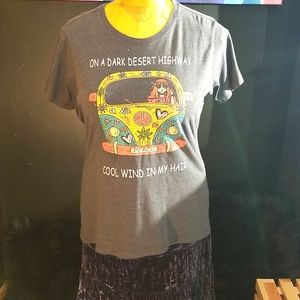 Tshirt Hippie style- Eagles lyrics - size XL womens